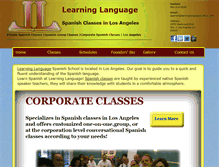 Tablet Screenshot of learninglanguageswithus.com